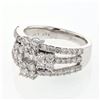 Image 1 : Natural 1.53 CTW Diamond & Baguette Ring 18K White Gold - REF-213M3F