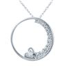 Image 1 : Natural 0.25 CTW Diamond Necklace 14K White Gold - REF-34M2F
