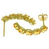 Image 1 : Genuine 2.5 ctw Citrine Earrings 14KT White Gold - REF-37N4R