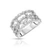 Natural 0.63 CTW Diamond Ring 18K White Gold - REF-144X2T