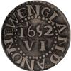 Image 2 : 1652 6PENCE Pine Tree Sixpence VF30 PCGS. Crosby 1-A,