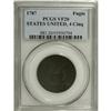 Image 1 : 1787 1C Fugio Cent, STATES UNITED, Cinquefoils VF20 PC