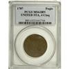 Image 3 : 1787 1C Fugio Cent, UNITED STATES, Cinquefoils MS63 Br