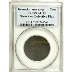 (1792-94) TOKEN Kentucky Token, Plain Edge--Struck on