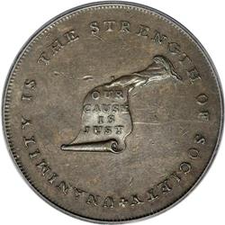 (1792-94) TOKEN Kentucky Token, Engrailed Edge AU58 PC