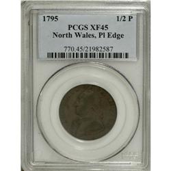 Undated 1/2P Washington North Wales Halfpenny, Plain E