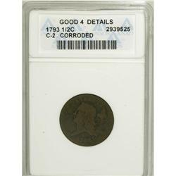 1793 1/2 C --Corroded--ANACS. Good 4 Details. C-2, B-2,