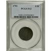 Image 3 : 1793 1/2 C Fine 12 PCGS. C-3, B-3, R.3. This dark brow