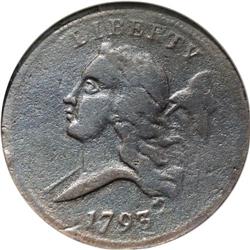 1793 1/2 C --Corroded, Improperly Cleaned--NCS. VF Deta