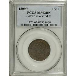 1809/6 1/2 C MS62 Brown PCGS. C-5, B-5, R.1. This piec