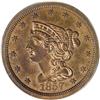 Image 1 : 1857 1/2 C PR63 Red and Brown PCGS. B-2, R.4. The cent