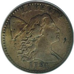 1794 1C Head of 1794 VF30 PCGS. S-63, B-37, R.2. The d
