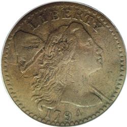 1794 1C Head of 1794 VF35 PCGS. S-58, B-56, R.3. Breen