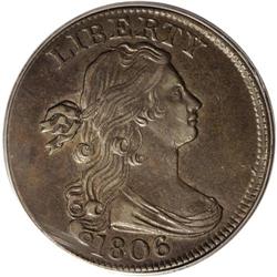 1806 1C AU55 PCGS. S-270, R.1. Although it is a common