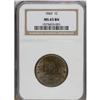 Image 3 : 1843 1C Petite Head, Small Letters MS65 Brown NGC. N-2