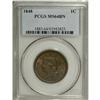 Image 1 : 1848 1C MS64 Brown PCGS. N-35, R.2. Grellman Die State