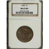 Image 1 : 1855 1C Upright 5s MS65 Brown NGC. N-4, R.1. This glos