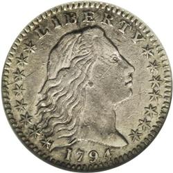 1794 H10C --Scratched, Cleaned--ANACS. XF45 Details. V-