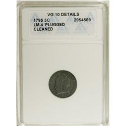 1795 H10C --Plugged, Cleaned--ANACS. VG10 Details. V-3,