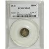 1845 H10C MS65 PCGS. The date is repunched west. A mod