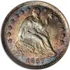 1857 H10C MS67 NGC. With a business strike mintage of