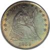 1859 H10C PR65 PCGS. Olive and plum shades grace the o