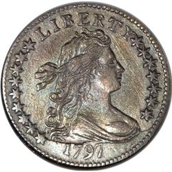 1797 10C 16 Stars--Bent, Scratched, Cleaned--ANACS. XF