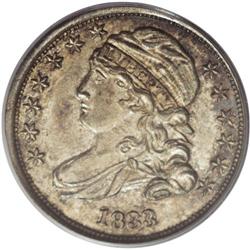 1833 10C MS64 PCGS. JR-9, R.2. The second S in STATES