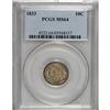 Image 3 : 1833 10C MS64 PCGS. JR-9, R.2. The second S in STATES