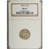 Image 1 : 1864-S 10C MS63 NGC. Though the 1864-S has a much high