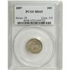 1887 10C MS65 PCGS. This is a lovely Gem with an admir