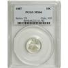 Image 1 : 1887 10C MS66 PCGS. A highly lustrous and virtually br