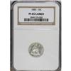 1883 10C PR65 Cameo NGC. Sharply struck and untoned, w