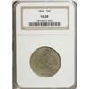 Image 3 : 1804 25C VF20 NGC. B-1, R.4. Tawny-gold and powder-blu