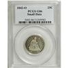 Image 1 : 1842-O 25C Small Date Good 6 PCGS. Briggs 1-A. The ''4