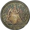 Image 1 : 1857 25C MS66 PCGS. Dappled aqua and pink patina thick