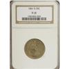 Image 1 : 1861-S 25C Fine 12 NGC. The surfaces of this San Franc