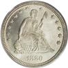 Image 1 : 1880 25C MS66 PCGS. The 1880 quarter dollar, with a mi