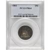 Image 1 : 1861 25C PR64 PCGS. Type Two Obverse and Reverse. Hone