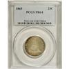 Image 1 : 1865 25C PR64 PCGS. The hazy gold and orange patina th