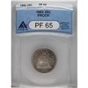 Image 1 : 1882 25C PR65 ANACS. This boldly struck Gem has a pale