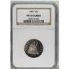 Image 3 : 1882 25C PR67 Cameo NGC. Rich lilac and wheat-gold gra