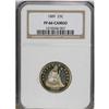 Image 3 : 1889 25C PR66 Cameo NGC. The 711 proof examples minted 