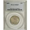 Image 3 : 1895 25C MS65 PCGS. This satiny dove-gray Gem has well