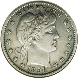 1896-S 25C --Cleaned--ANACS. VF20 Details. The 1896-S i