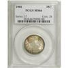Image 3 : 1901 25C MS66 PCGS. Splashes of golden-brown and sea-g