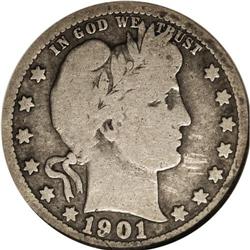 1901-S 25C VG8 ANACS. Prompted by its impressively low