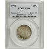 Image 1 : 1902 25C MS66 PCGS. Speckled sea-green and reddish-gol