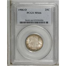 1906-O 25C MS66 PCGS. Fresh, original luster is the ha