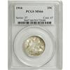 Image 1 : 1914 25C MS66 PCGS. Silver-gray lustrous surfaces disp